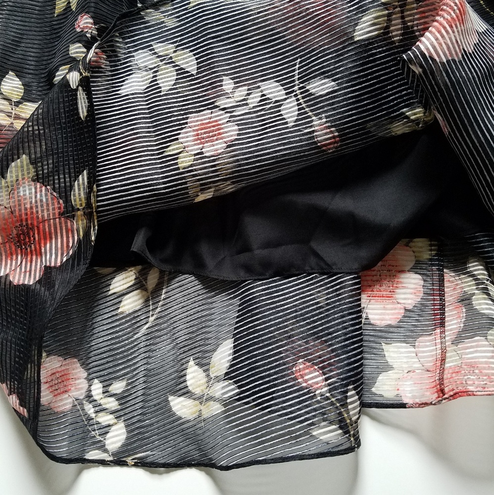 🆕️👗Adrianna Papell Floral Organza Dress👗🌺 - Picture 6 of 7